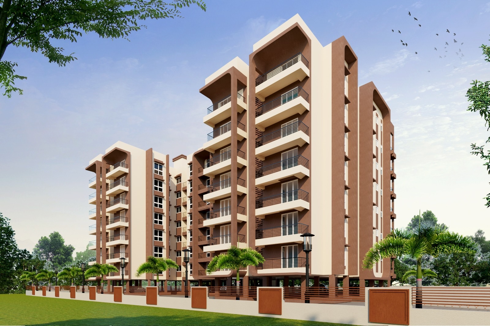 SRS Sukh Shanti Residency Apartment Exteriors