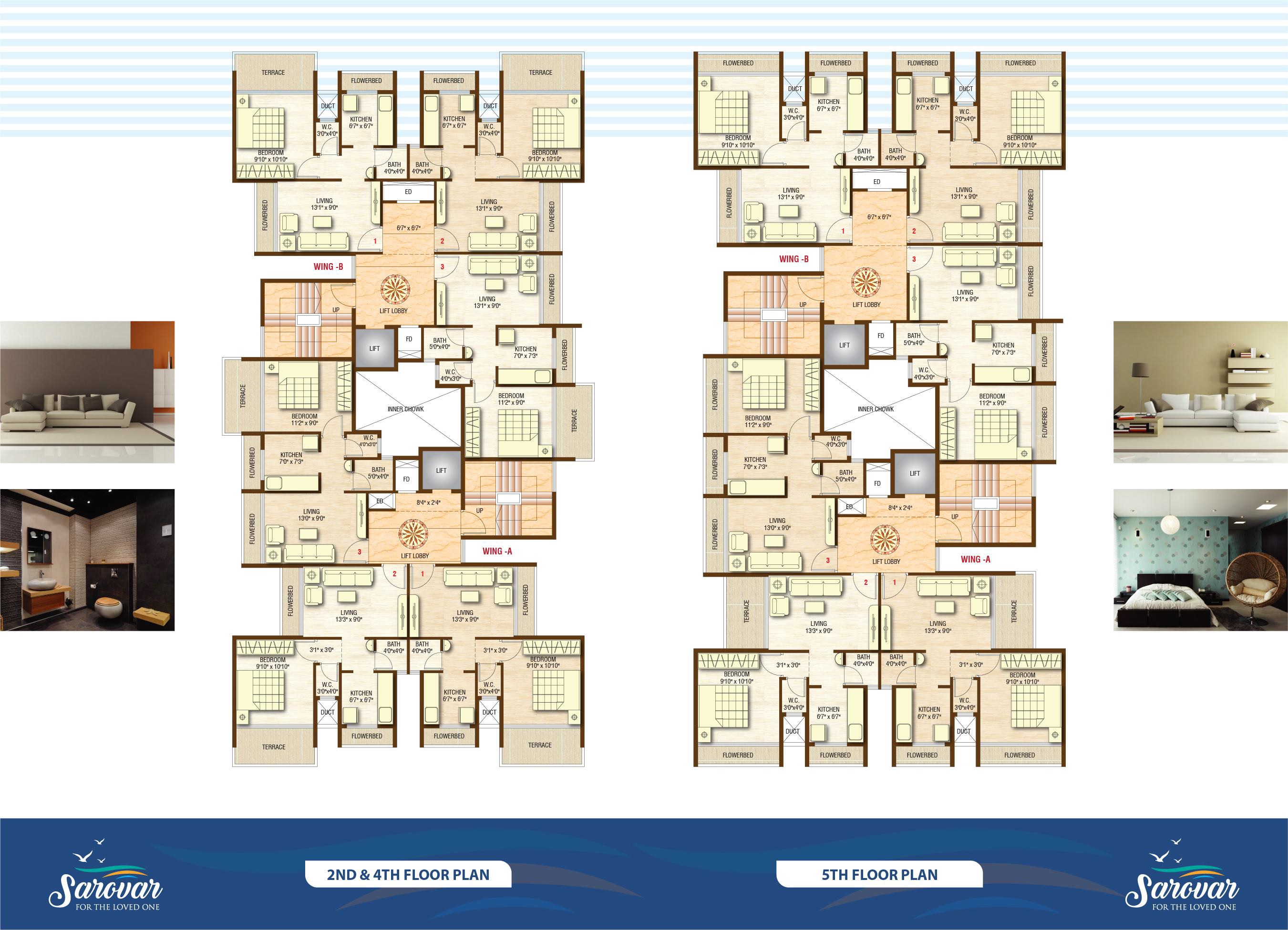 Surana Sarovar Floor Plans