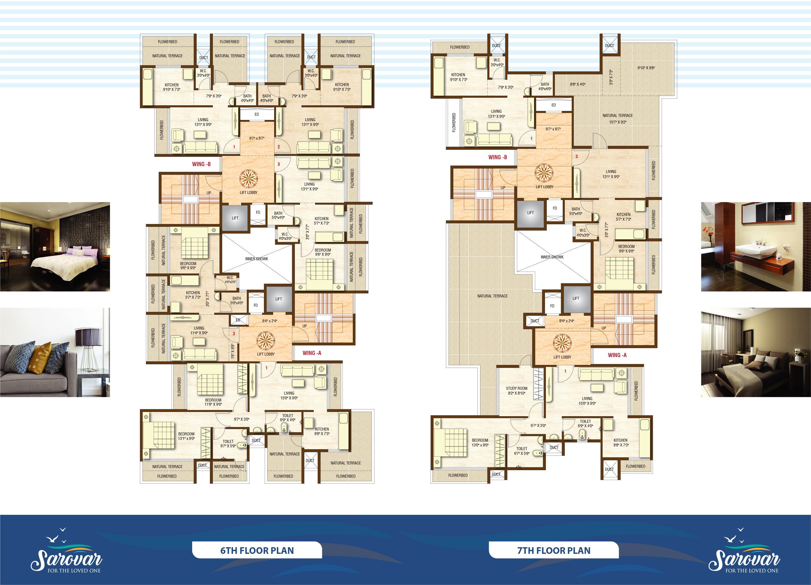 Surana Sarovar Floor Plans