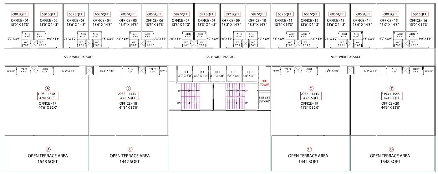 Tescon Plan I Business Park Floor Plans