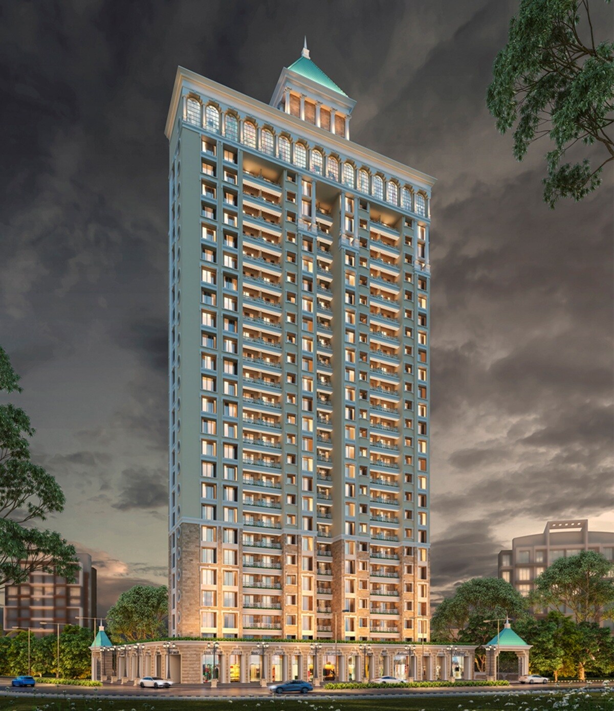 Tharwani Palladian Apartment Exteriors