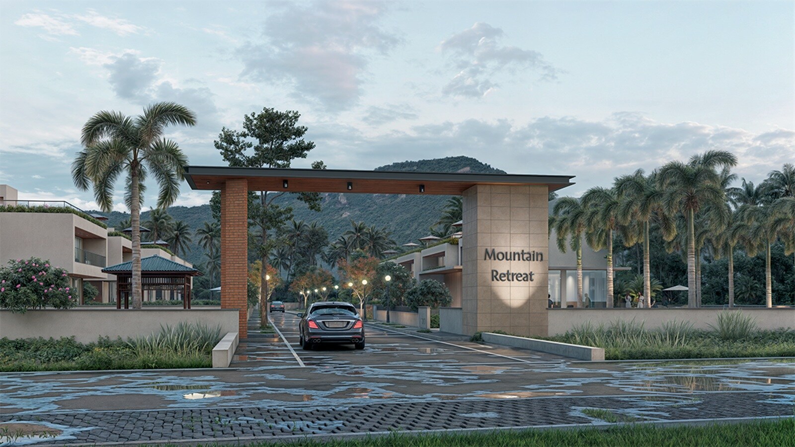 The Mountain Retreat Entrance View