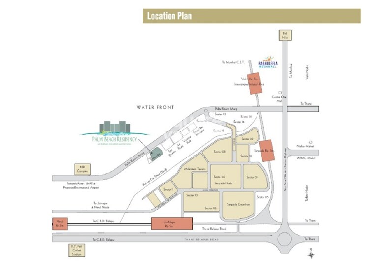 The Wadhwa Palm Beach Residency Location Image