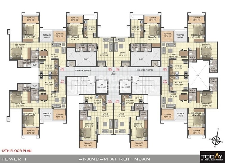 Today Global Anandam Floor Plans 1