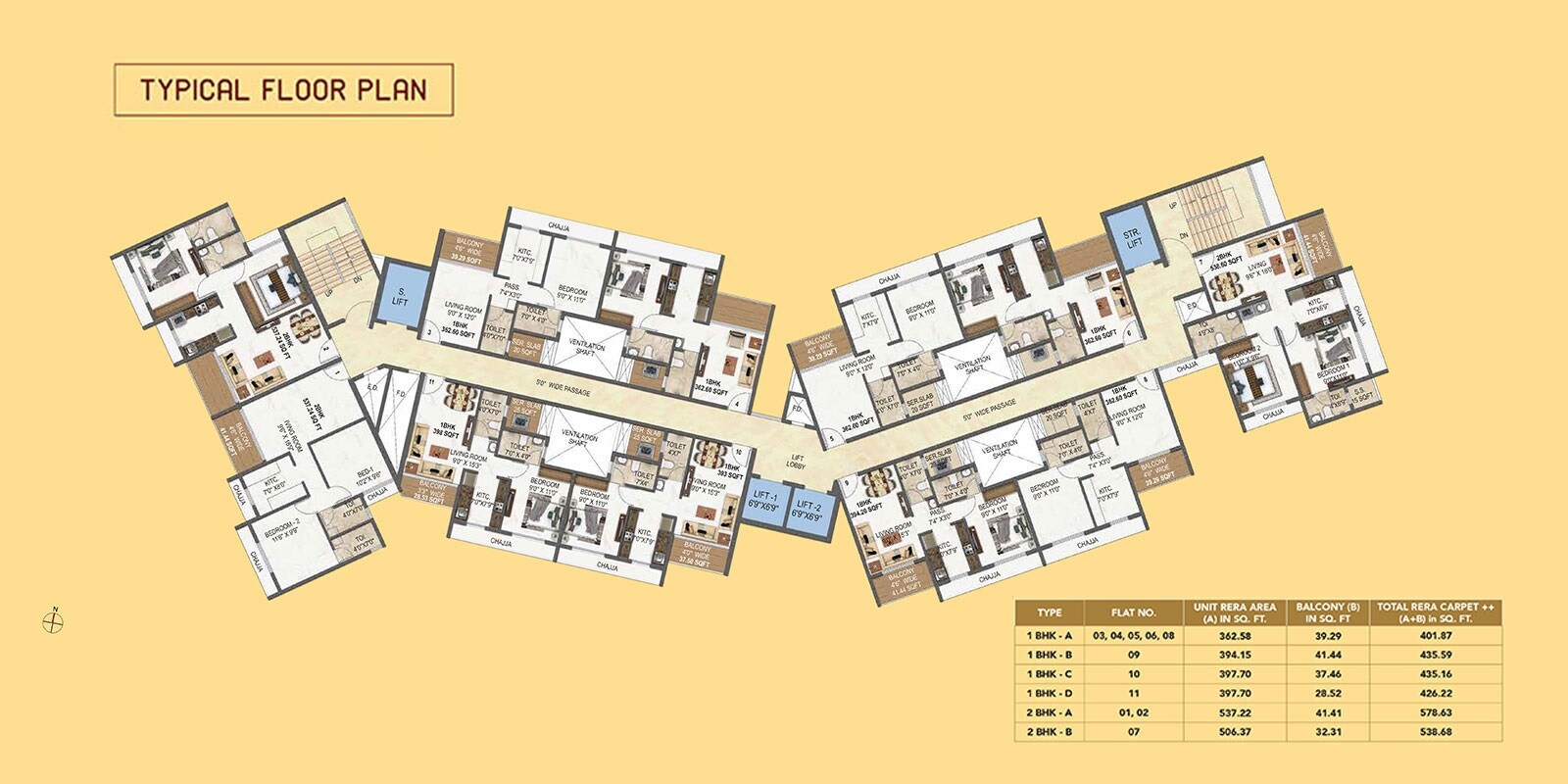 Today Saubhagyam Floor Plans