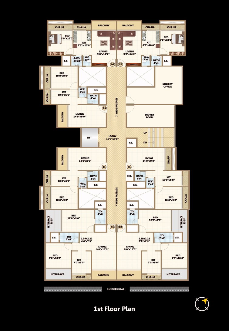 Uptown Bhaveshwar Oasis Floor Plans 2