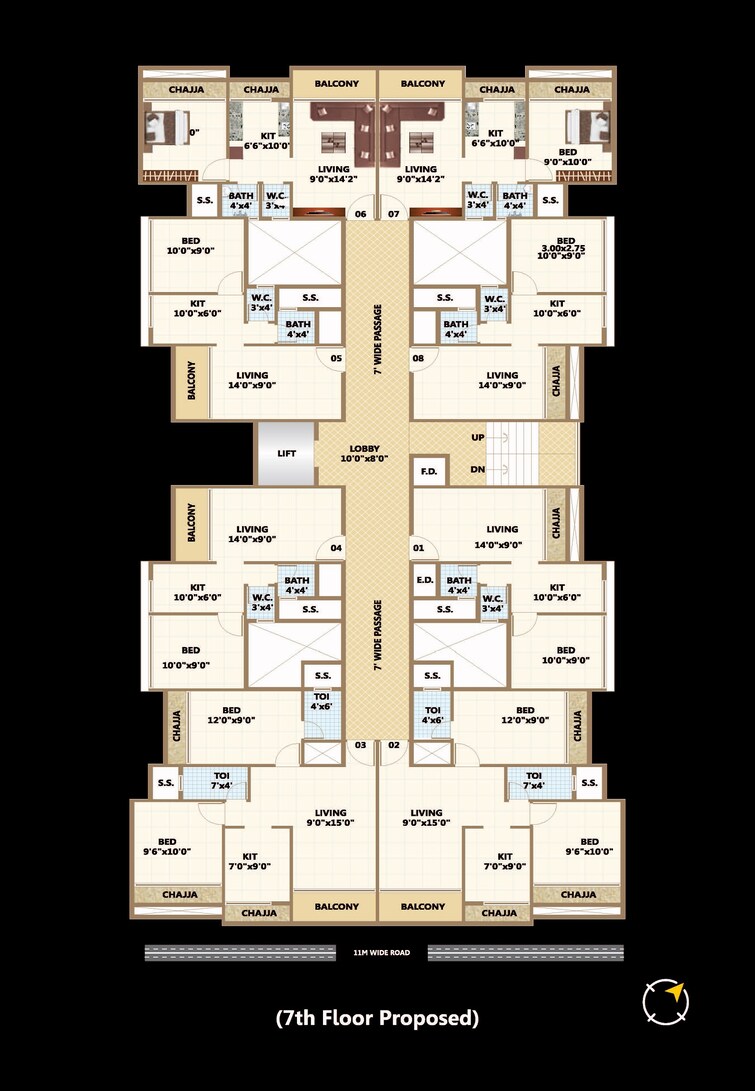 Uptown Bhaveshwar Oasis Floor Plans 5