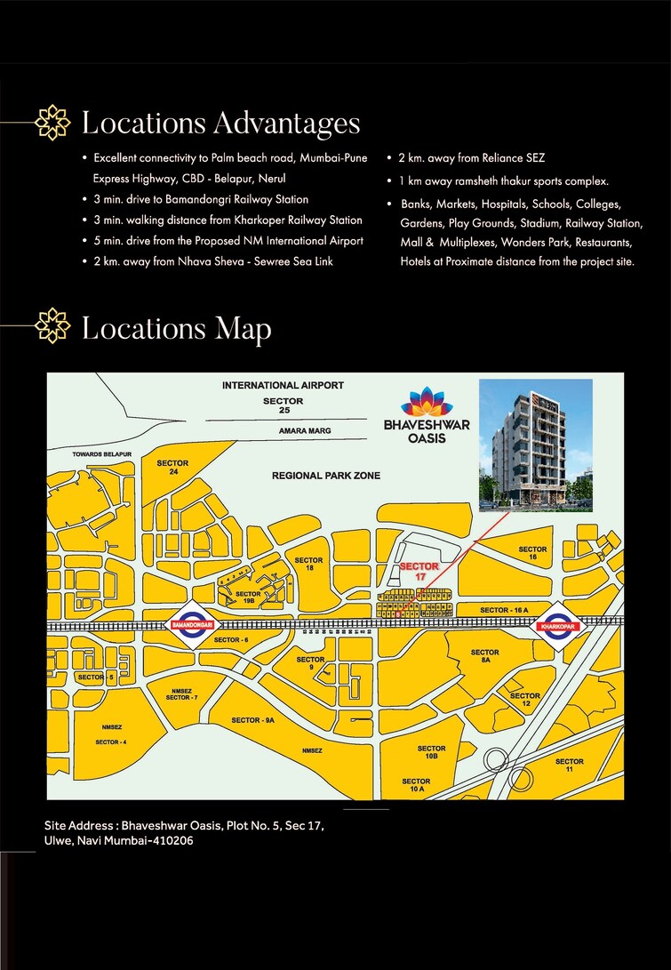 Uptown Bhaveshwar Oasis Location Image