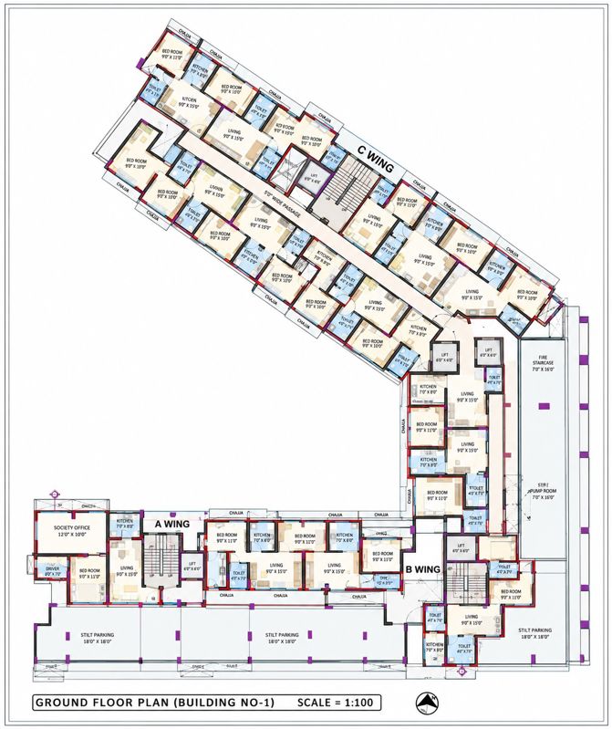 Varadvinayak Blue Heaven Floor Plans
