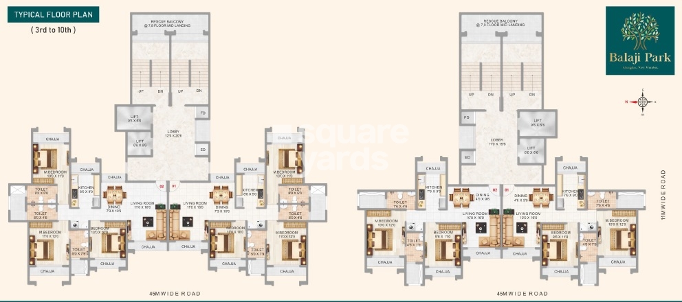 Varsha Balaji Park Floor Plans