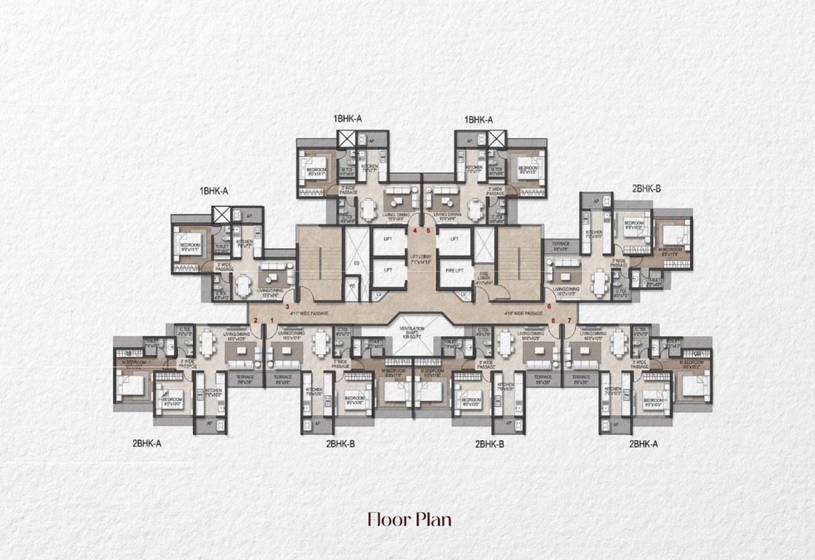Vastu Park Floor Plans