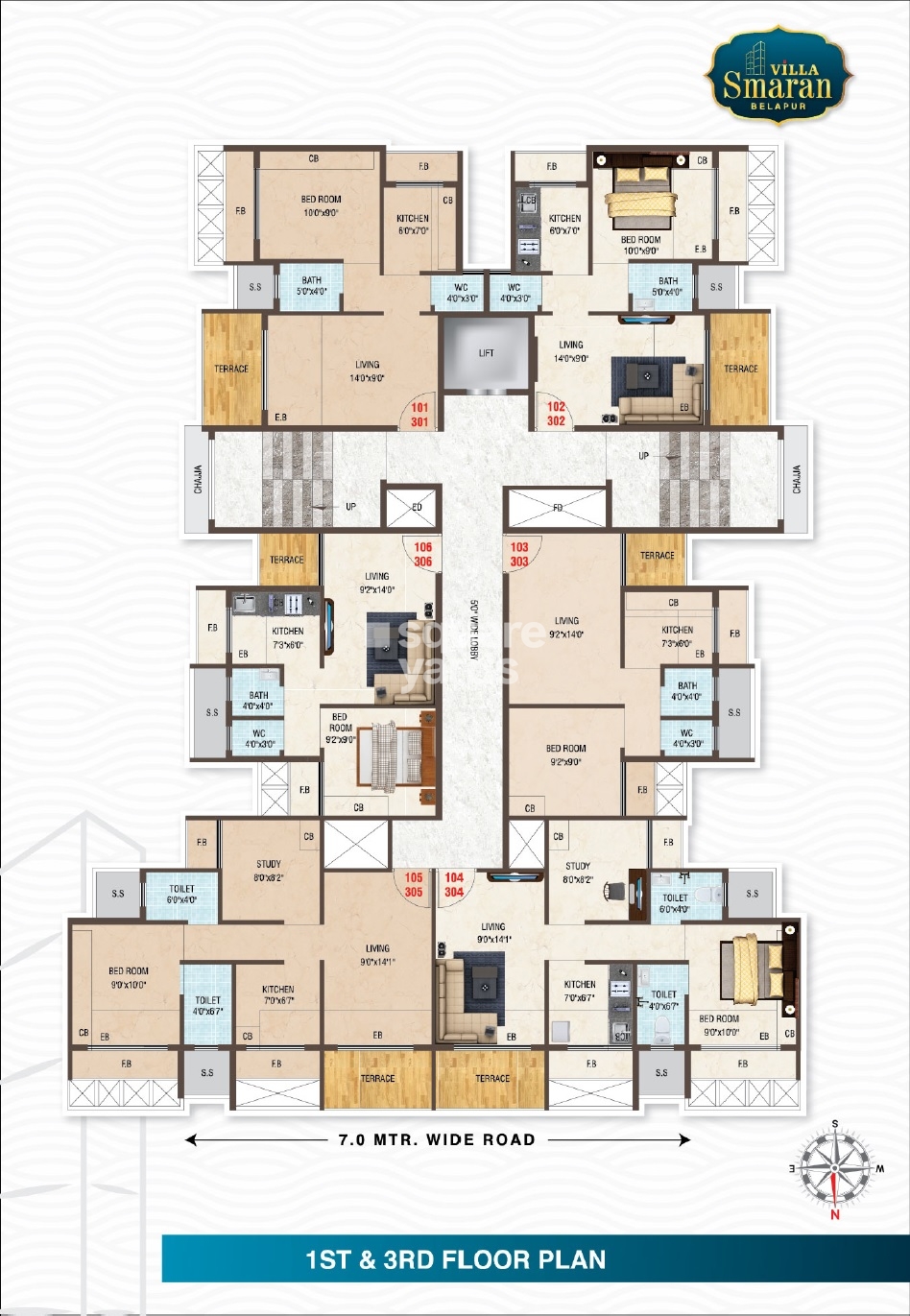 Villa Smaran Floor Plans