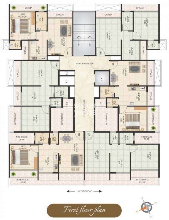 virat shree siddhivinayak project floor plans1