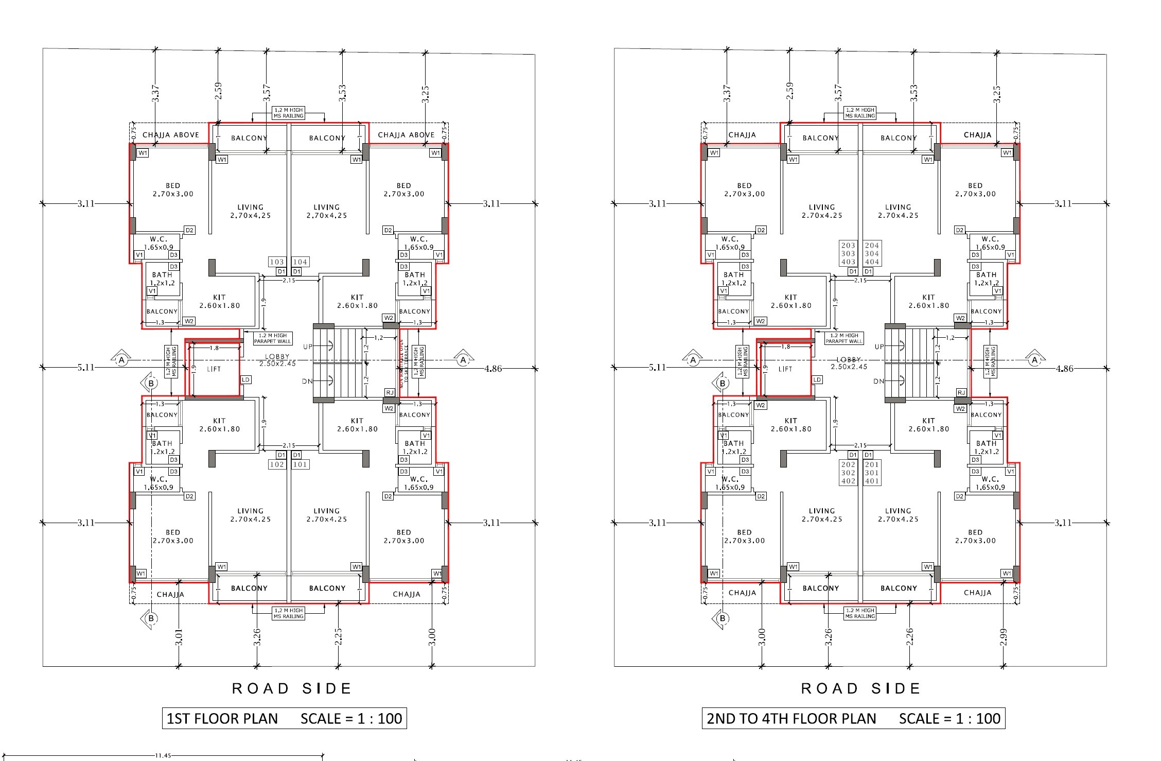 Virat Varad Vinayak Floor Plans