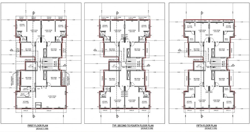 Visa Sagunabai Residency Floor Plans