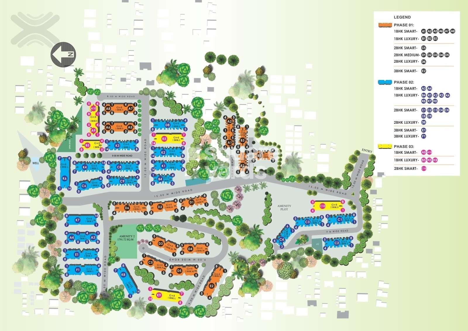 xrbia neral courtyard homes project master plan image1