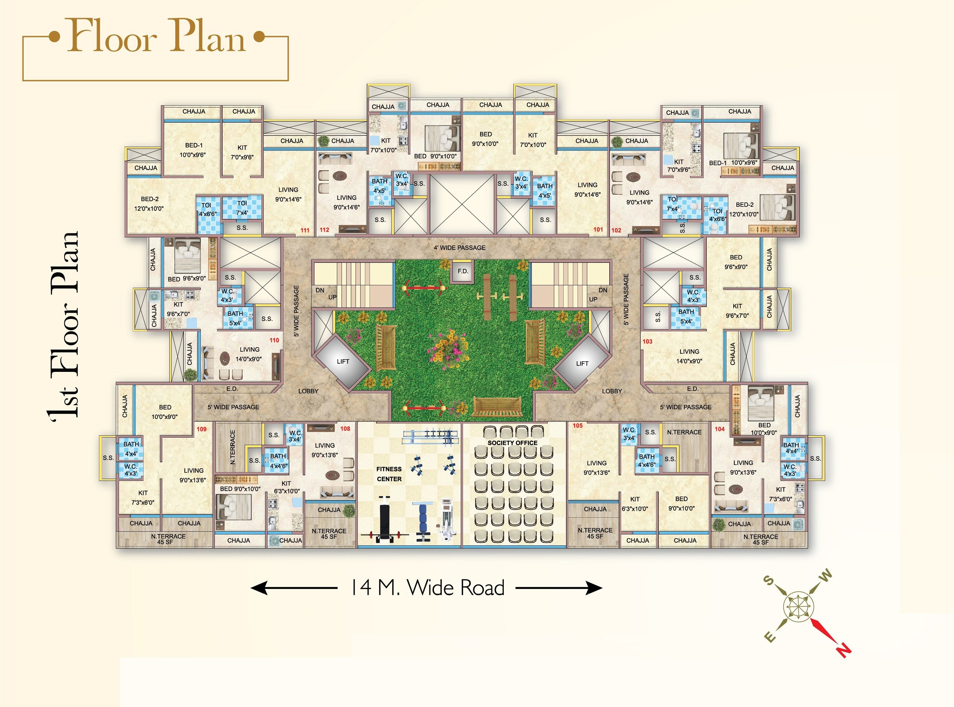Yashrang Bhaveshwar Icon Floor Plans