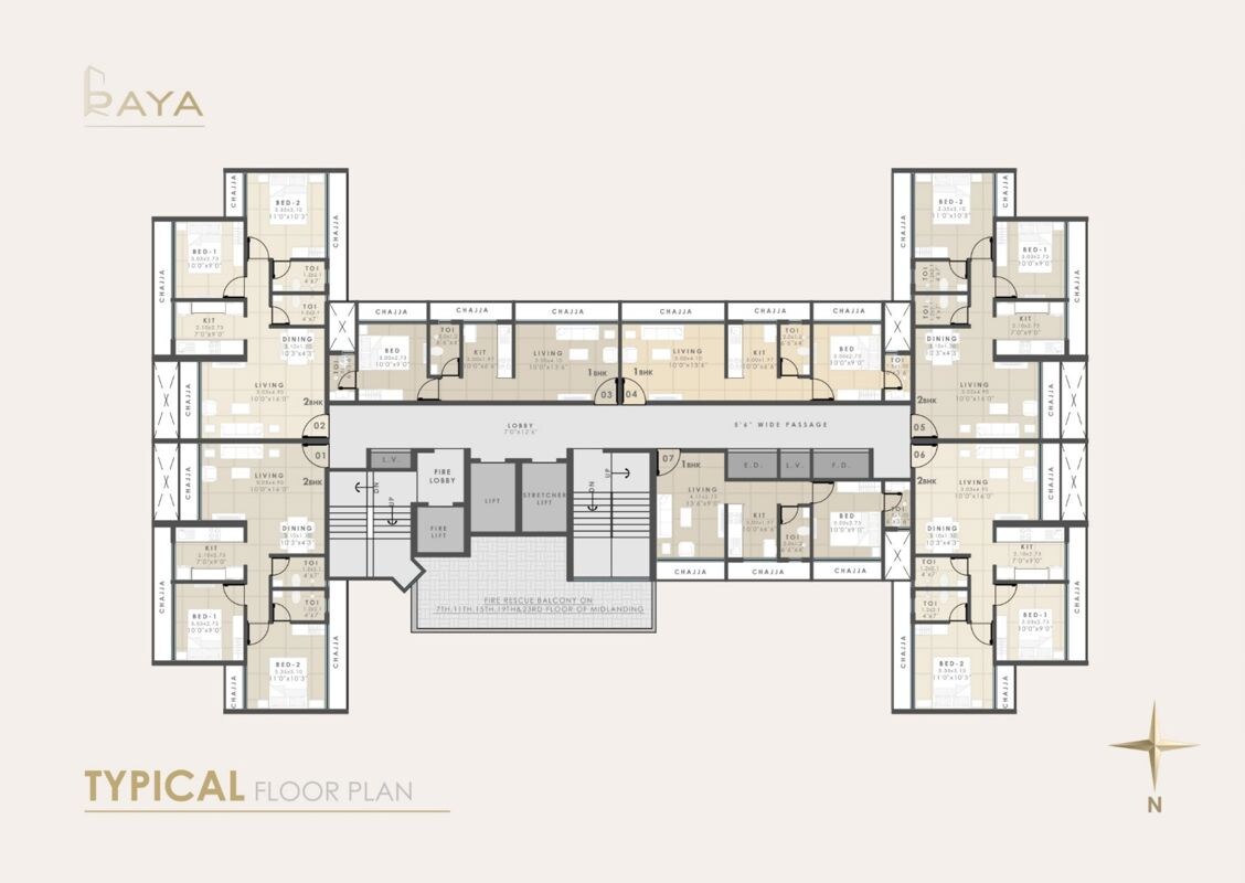 Zorba Raya Floor Plans