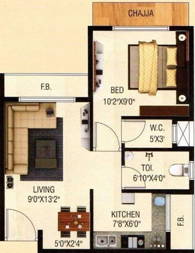 abri nest apartment 1 bhk 317sqft 20212706142746