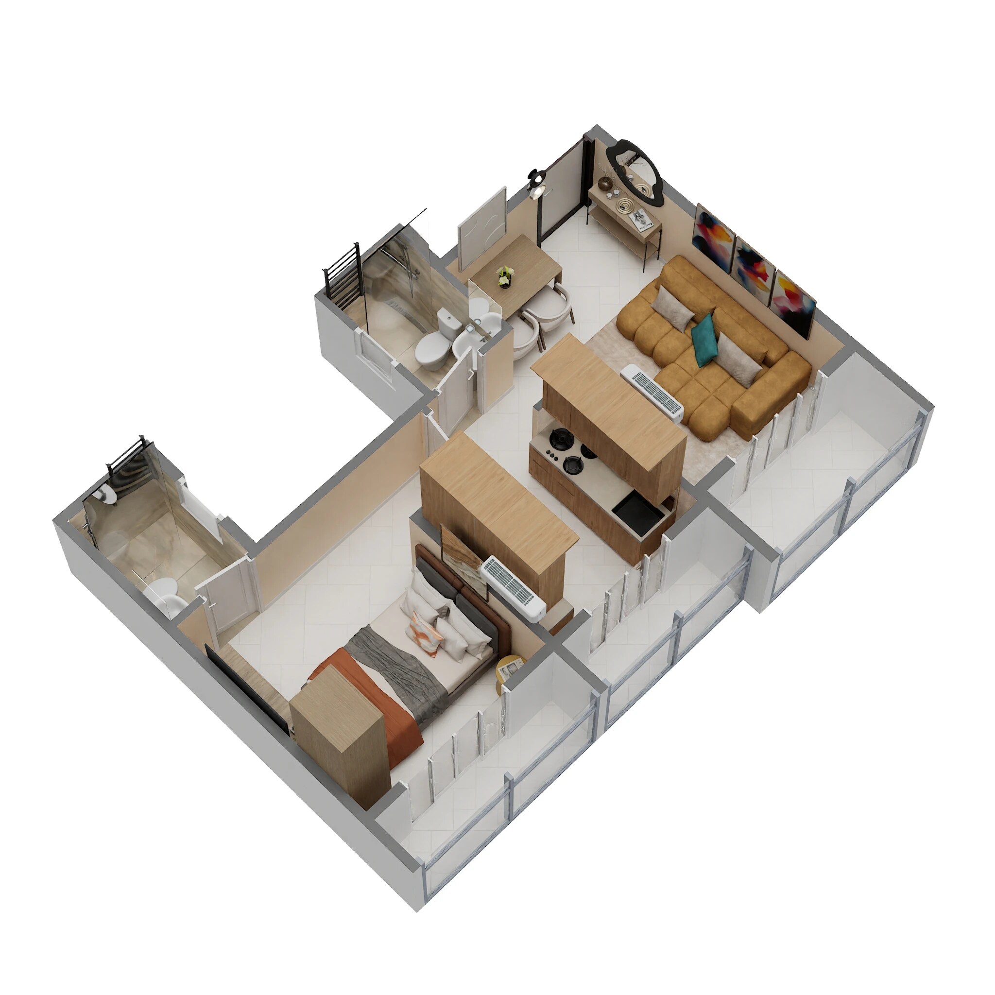 1 BHK 425 Sq. Ft. Apartment