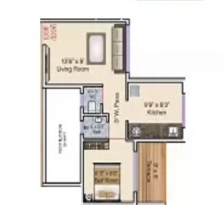 1 BHK 230 Sq. Ft. Apartment