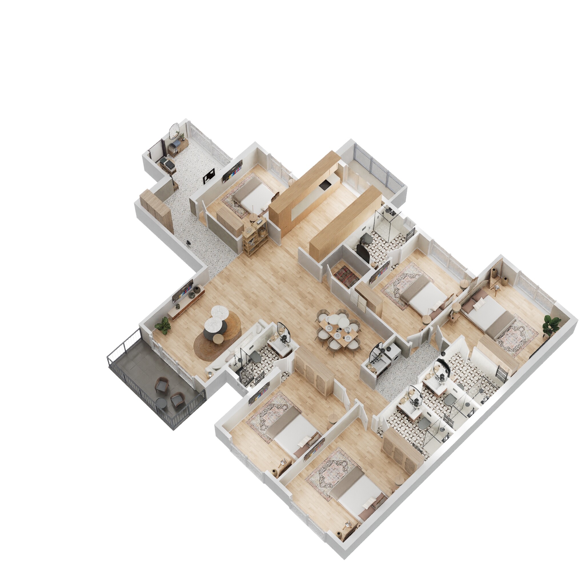 5 BHK 2374 Sq. Ft. Apartment