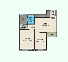 1 BHK 352 Sq. Ft. Apartment in Arihant Amber Mumbai