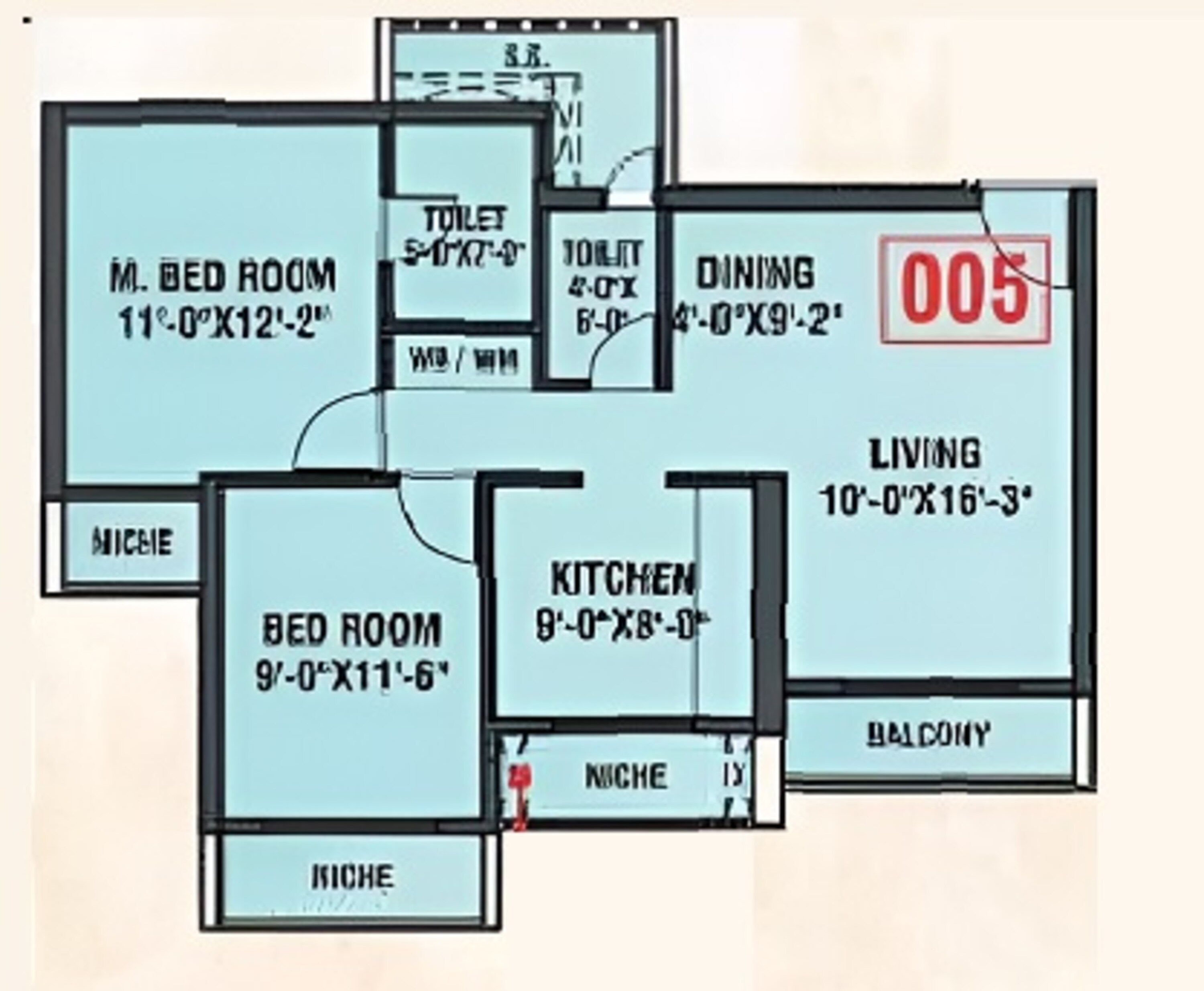 arihant aspire apartment 2 bhk 664sqft 20251424121434