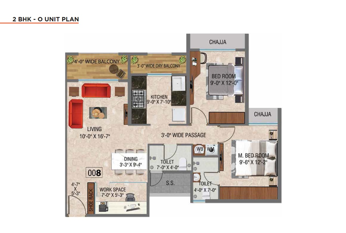 arihant aspire apartment 2 bhk 664sqft 20262430112438