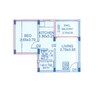 Aryan Residency Navi Mumbai 1 BHK Layout