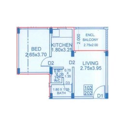 1 BHK 338 Sq. Ft. Apartment in Aryan Residency Navi Mumbai