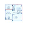 Aryan Residency Navi Mumbai 1 BHK Layout
