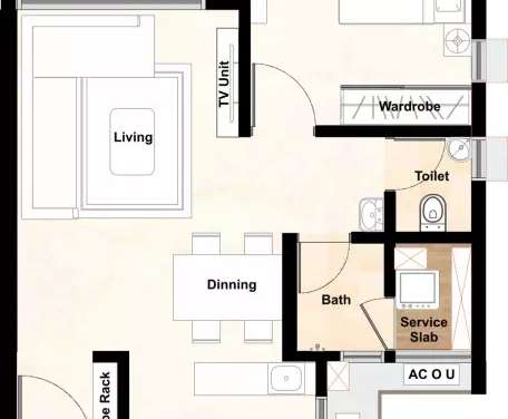 aurum q residences apartment 1bhk 453sqft01