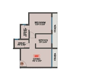 1 BHK 303 Sq. Ft. Apartment in Aurus LA Avenue
