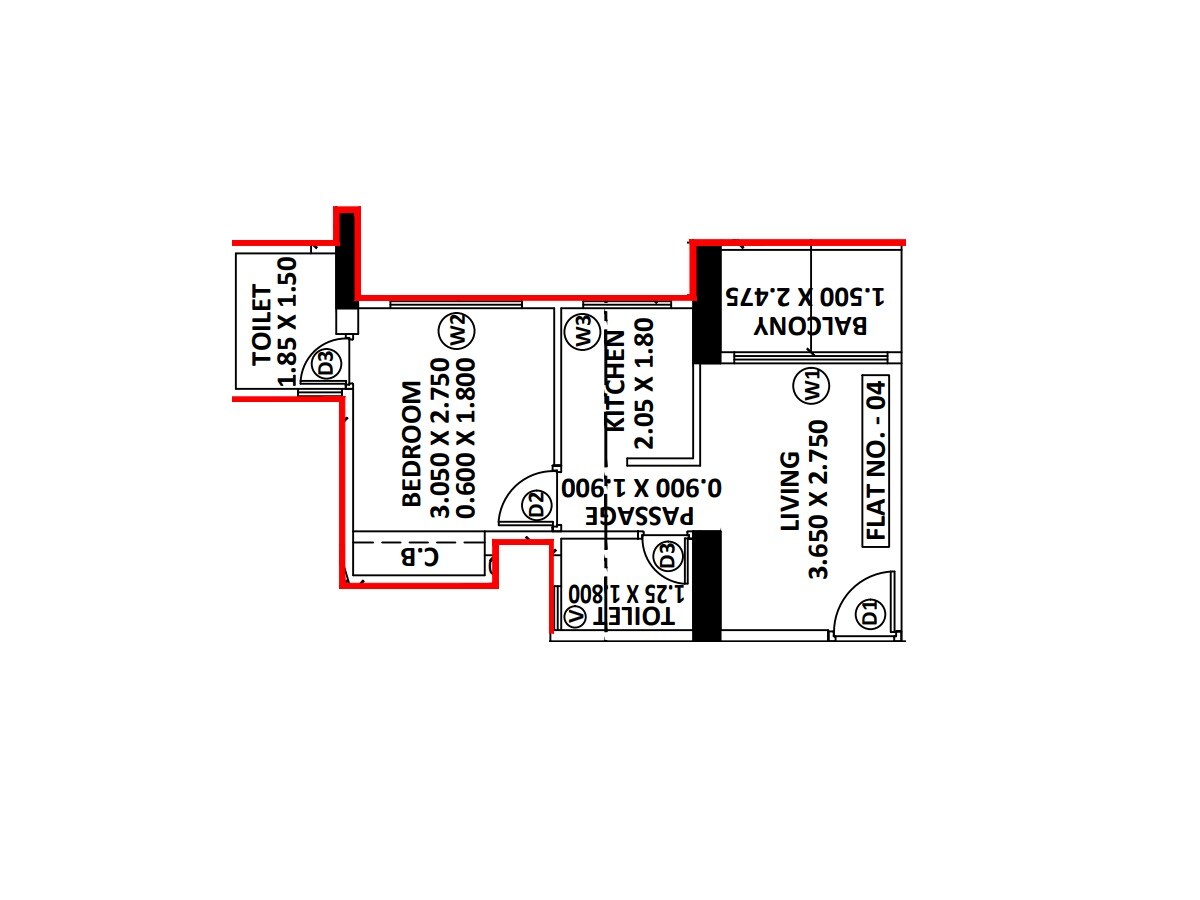 1 BHK 322 Sq. Ft. Apartment