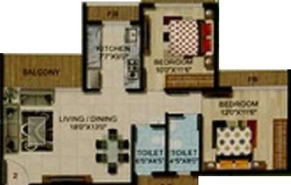 bhagwati greens 3  apartment 2 bhk 518sqft 20212515112523
