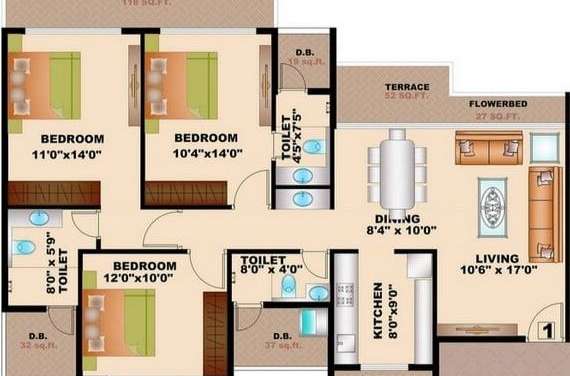 bhagwati greens 3  apartment 3 bhk 826sqft 20202113072124