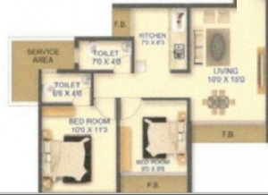 Bhagwati Silver Heights 2 BHK Layout