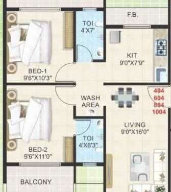 bhaveshwar height apartment 2 bhk 1050sqft 20203110183134