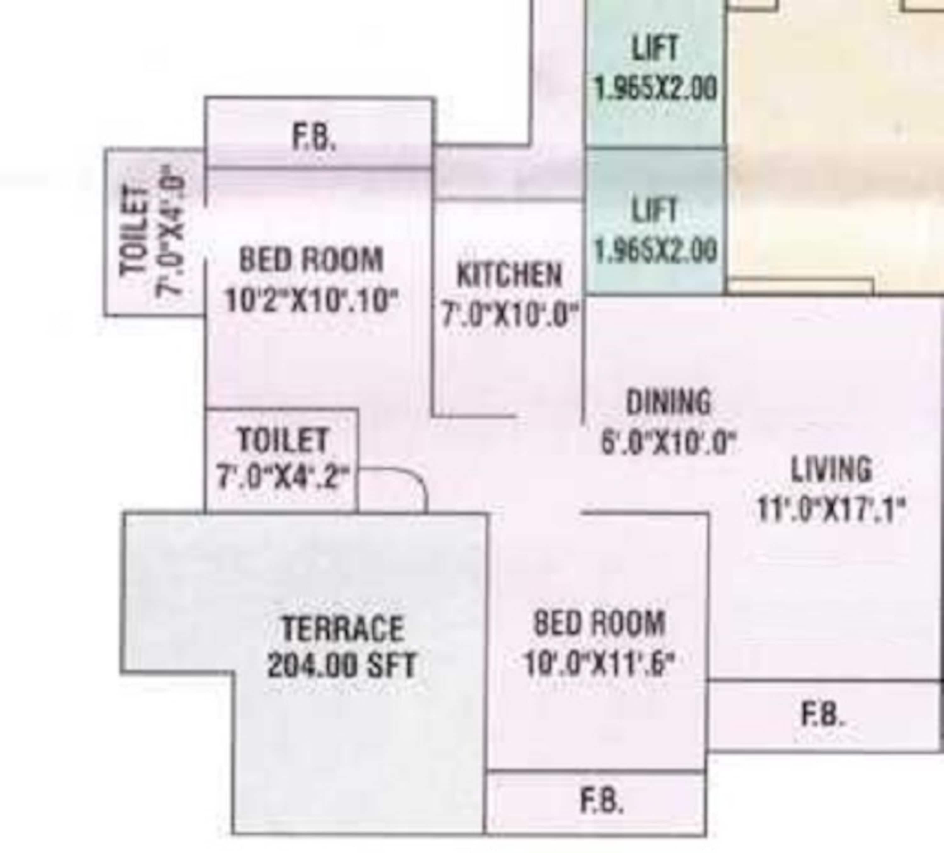 bhumiraj hermitage apartment 2 bhk 1155sqft 20212402102459