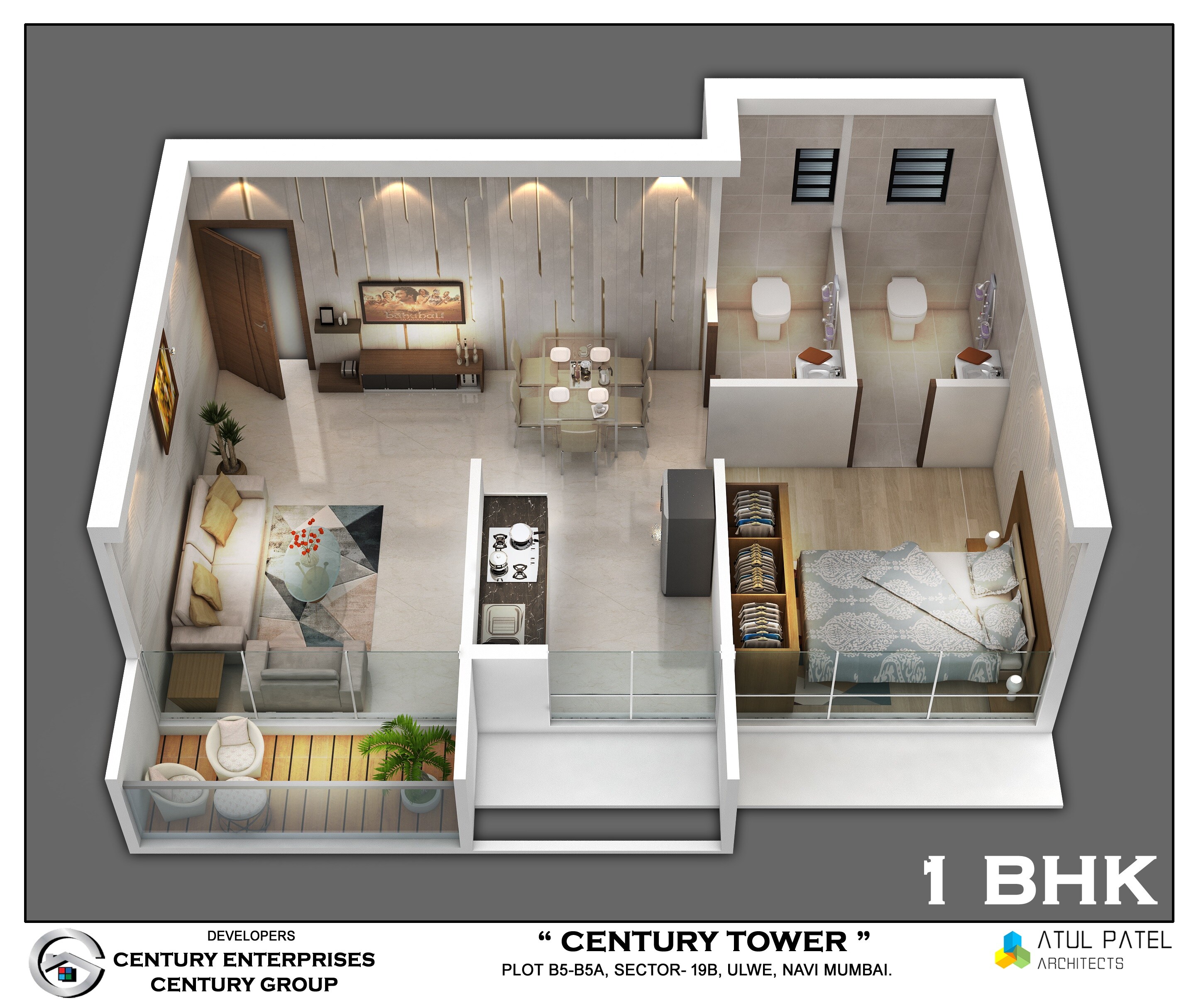 1 BHK 289 Sq. Ft. Apartment