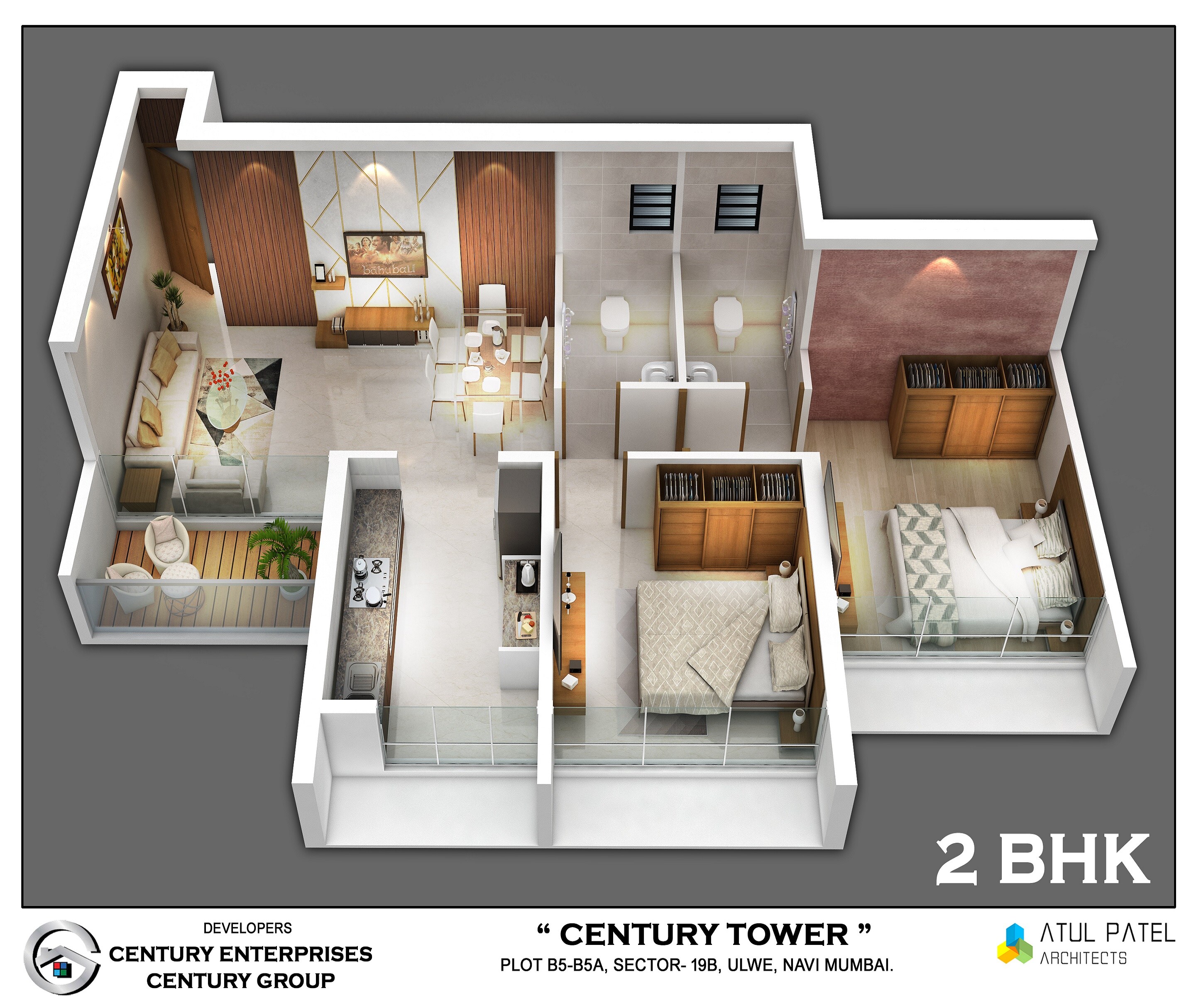2 BHK 359 Sq. Ft. Apartment