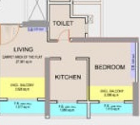 Clan City Diamond 1 BHK Layout