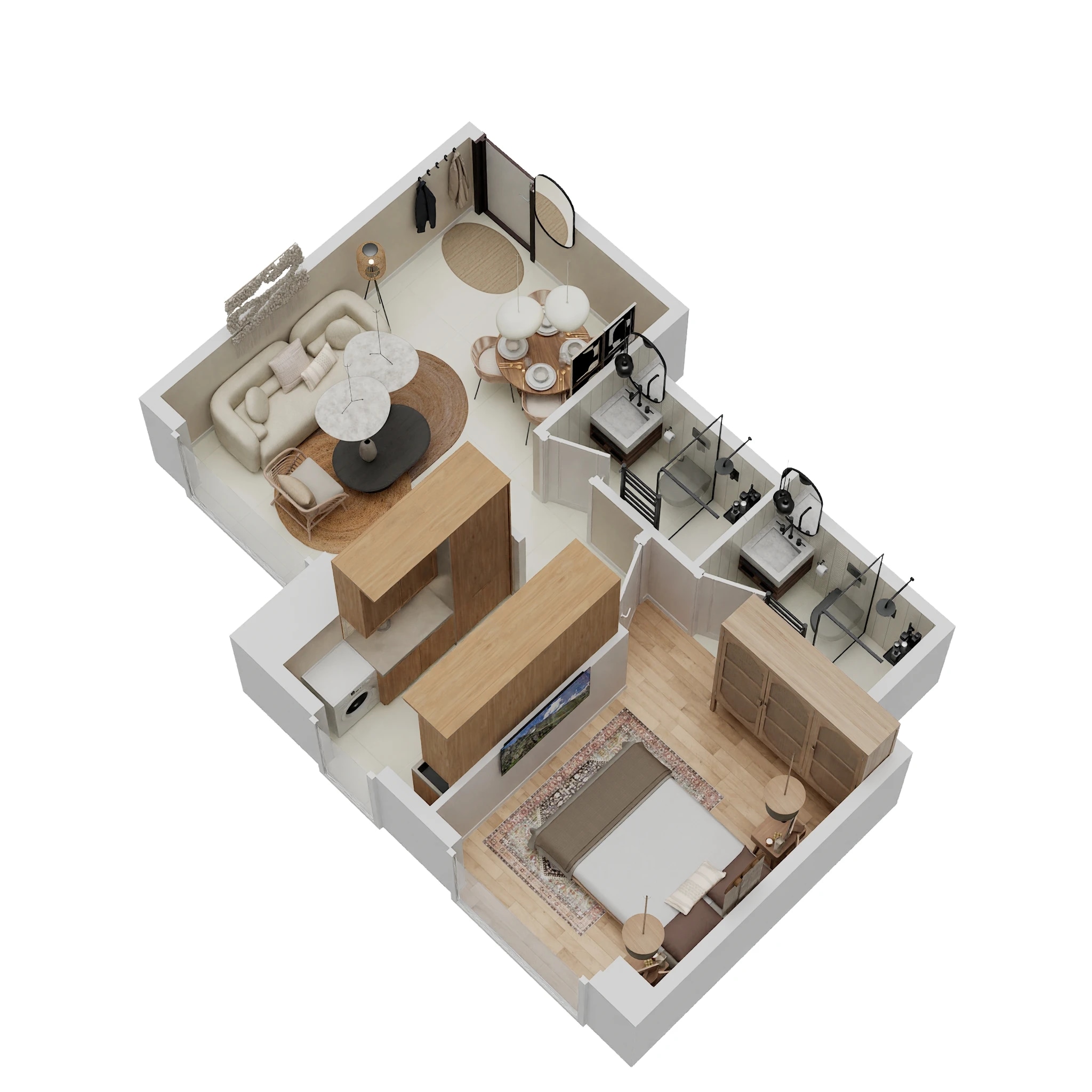 1 BHK 413 Sq. Ft. Apartment