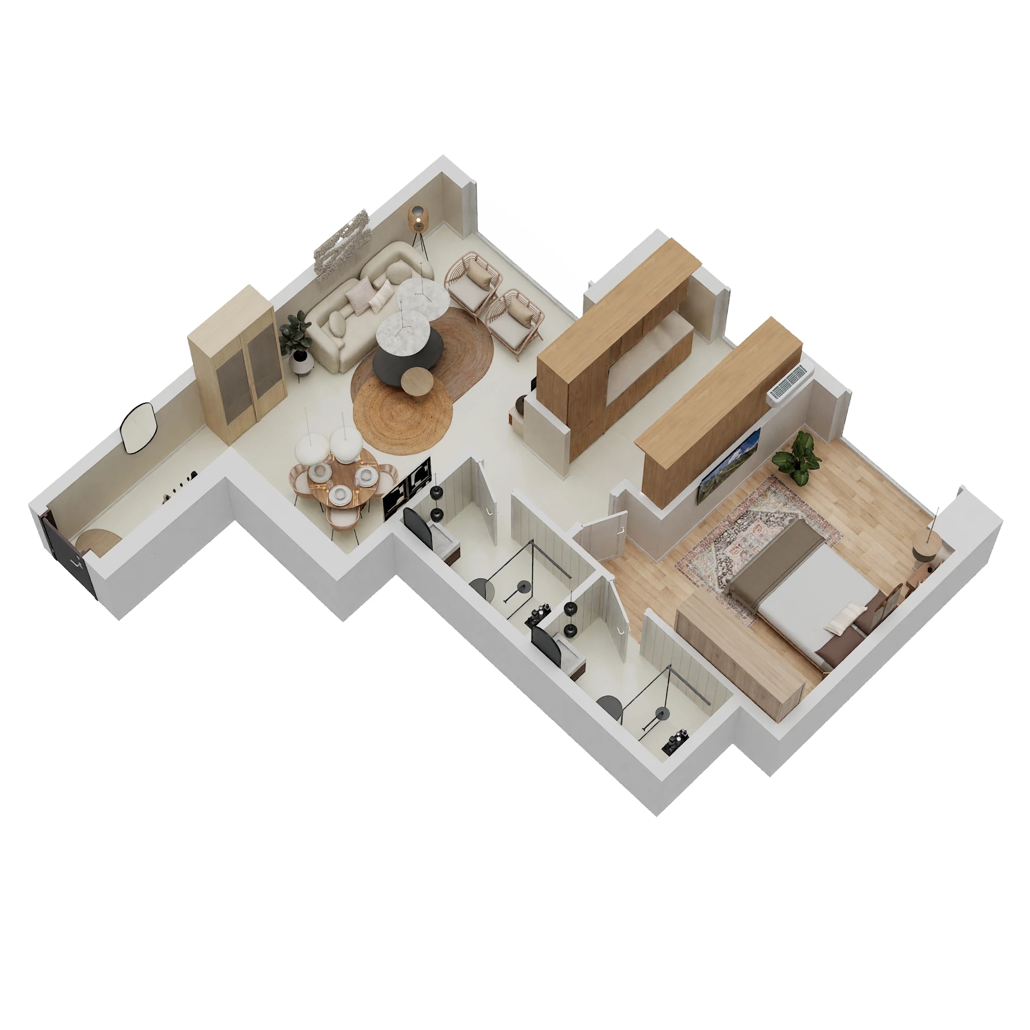 1 BHK 435 Sq. Ft. Apartment