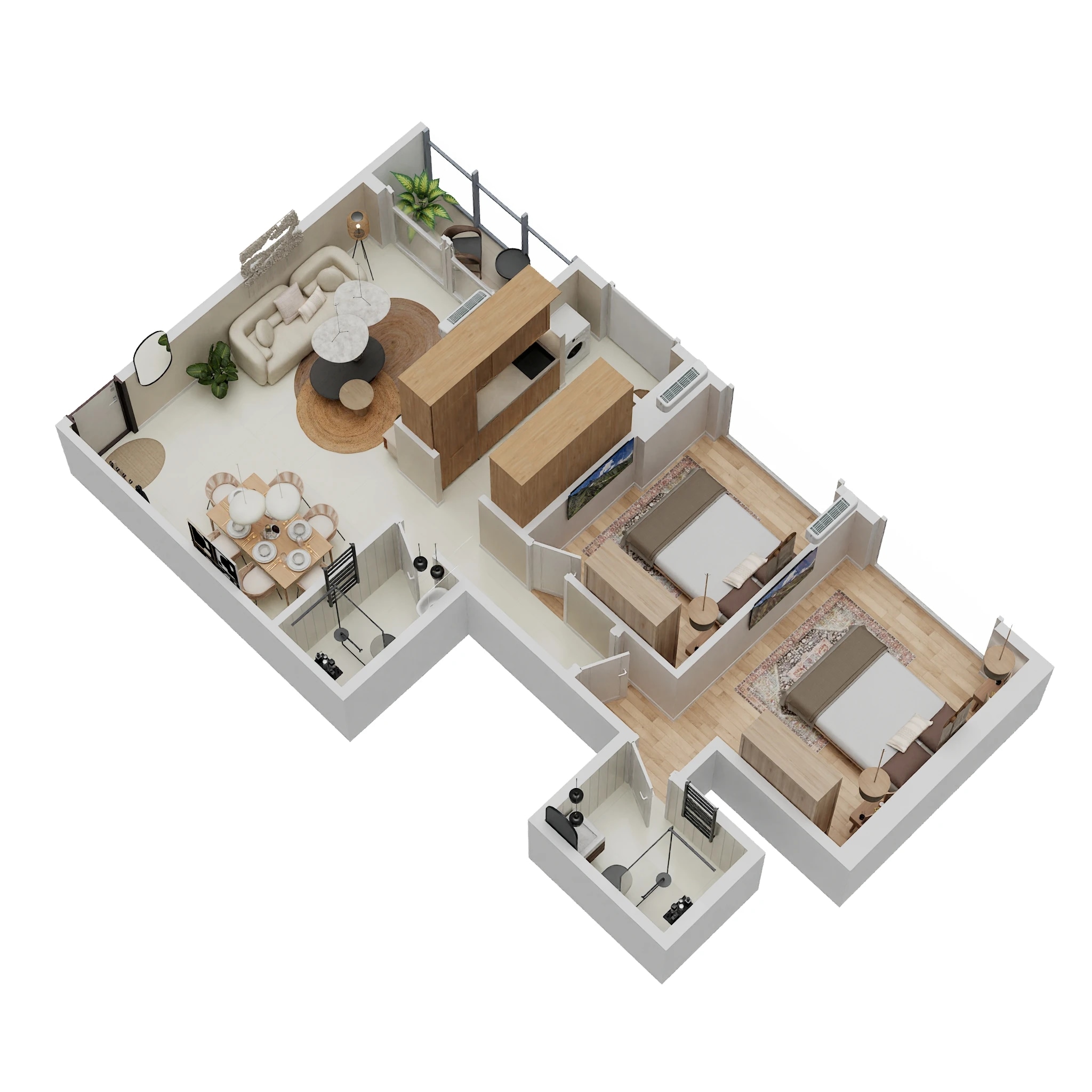 2 BHK 692 Sq. Ft. Apartment