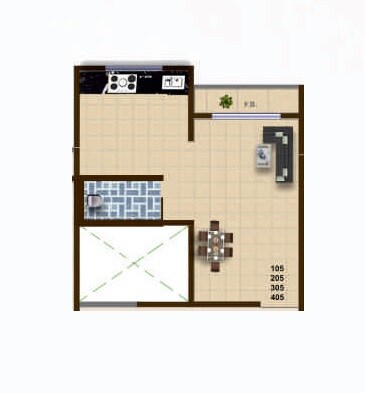 229 Sq. Ft. Studio