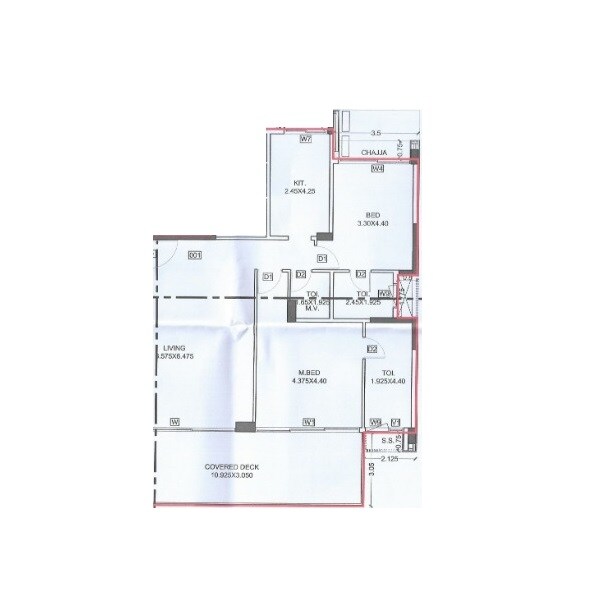 2 BHK 1742 Sq. Ft. Apartment