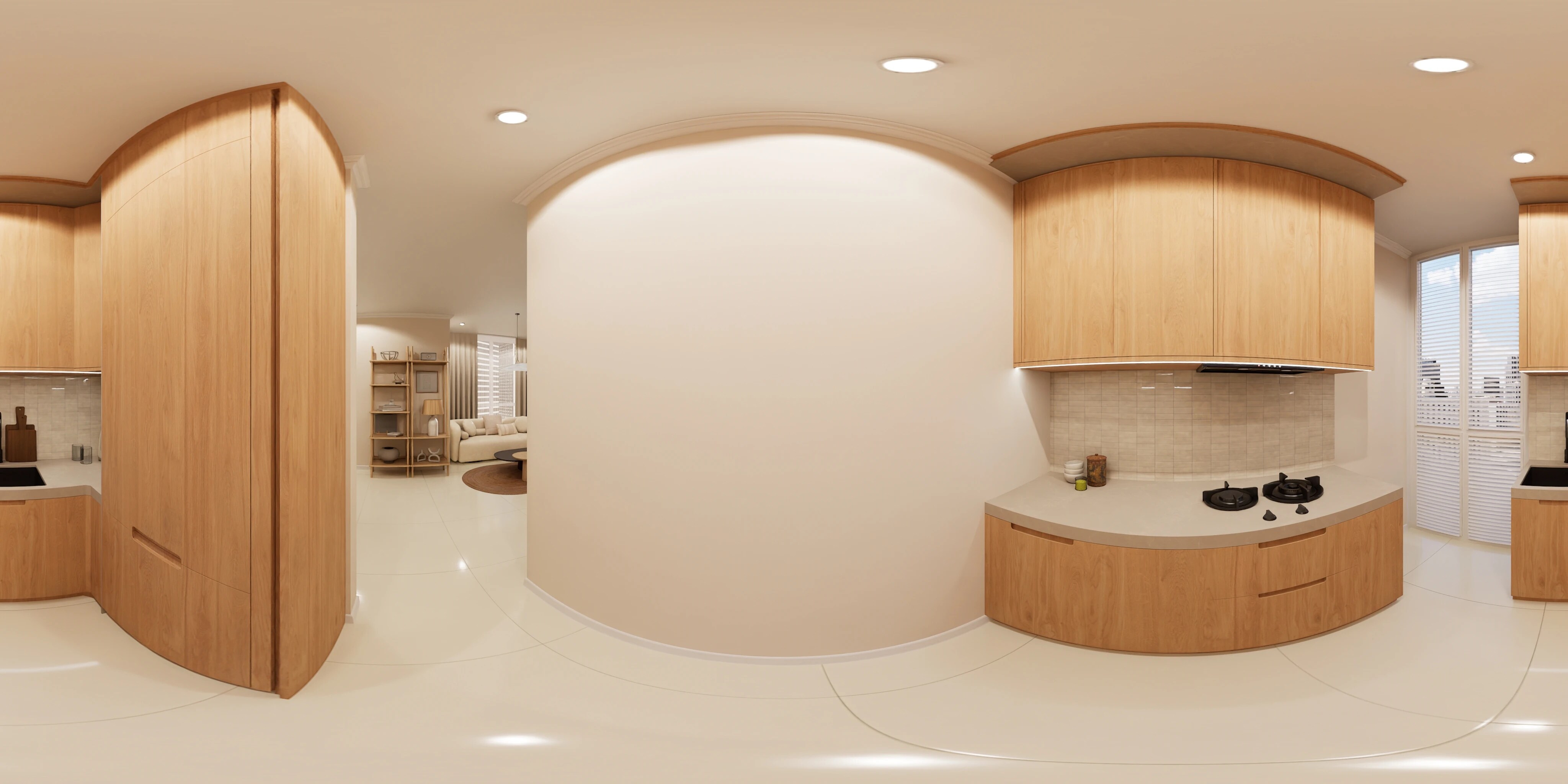 Floor plan of 3 BHK 735 Sq. Ft. Apartment in EV 9 Square, Navi Mumbai