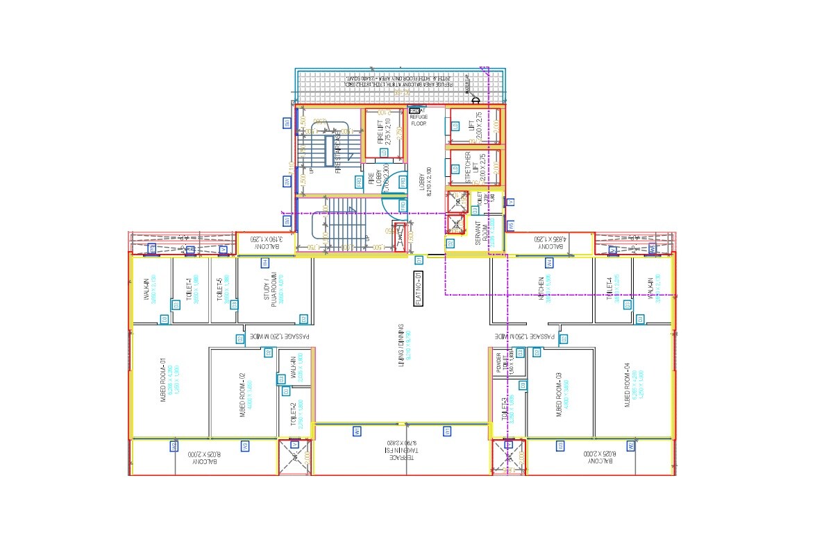 4 BHK 3984 Sq. Ft. Apartment